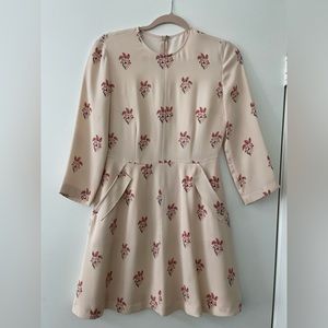 ALC Pink floral silk dress